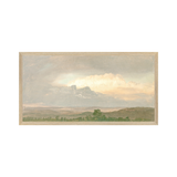 "Hudson River School - Clouds Over the Hills 1865" Framed Art Print