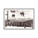 "Ski Lift C.1966" Framed Art Print ARTWORK - framed print Celadon Art