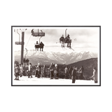 "Ski Lift C.1966" Framed Art Print ARTWORK - framed print Celadon Art