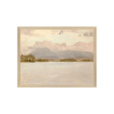 "Hudson River School - Lake Katahdin 1870" Framed Art Print