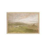 "Hudson River School - Hudson Valley Summer View 1870" Framed Art Print