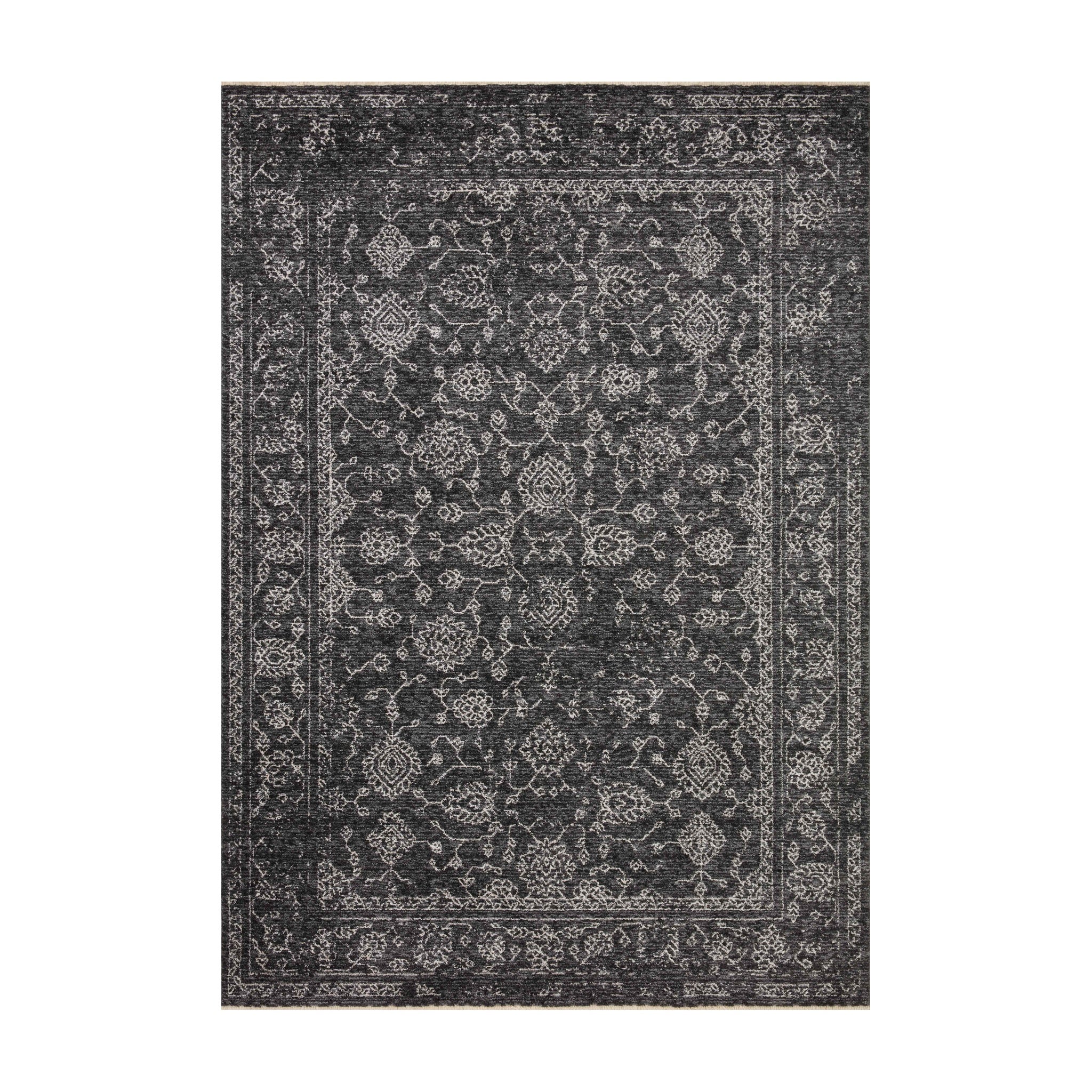 Loloi Vance Charcoal / Dove Rug No.5 Loloi 18" x 18"