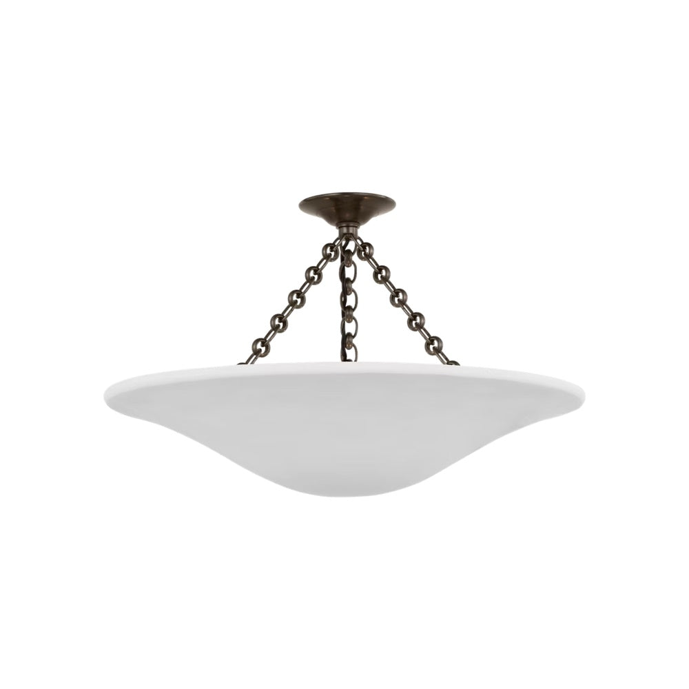 Mollino Semi Flush Mount LIGHTING - flush mount Visual Comfort - Signature Bronze 24"