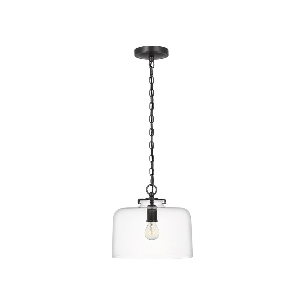 Katie Dome Pendant LIGHTING - pendant Visual Comfort - Signature Bronze Clear Glass