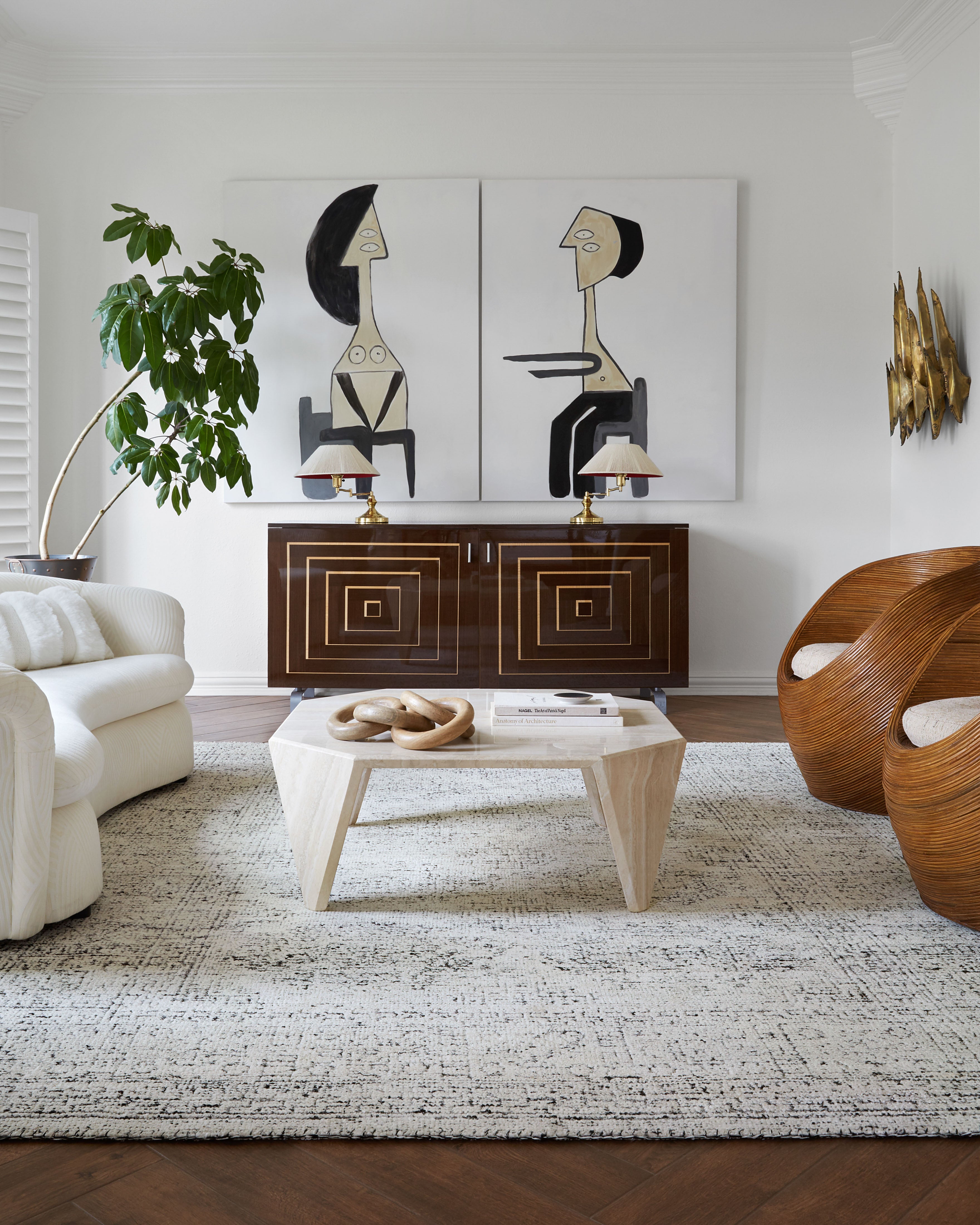 Loloi Vestige White / Black Rug RUGS - cotton Loloi