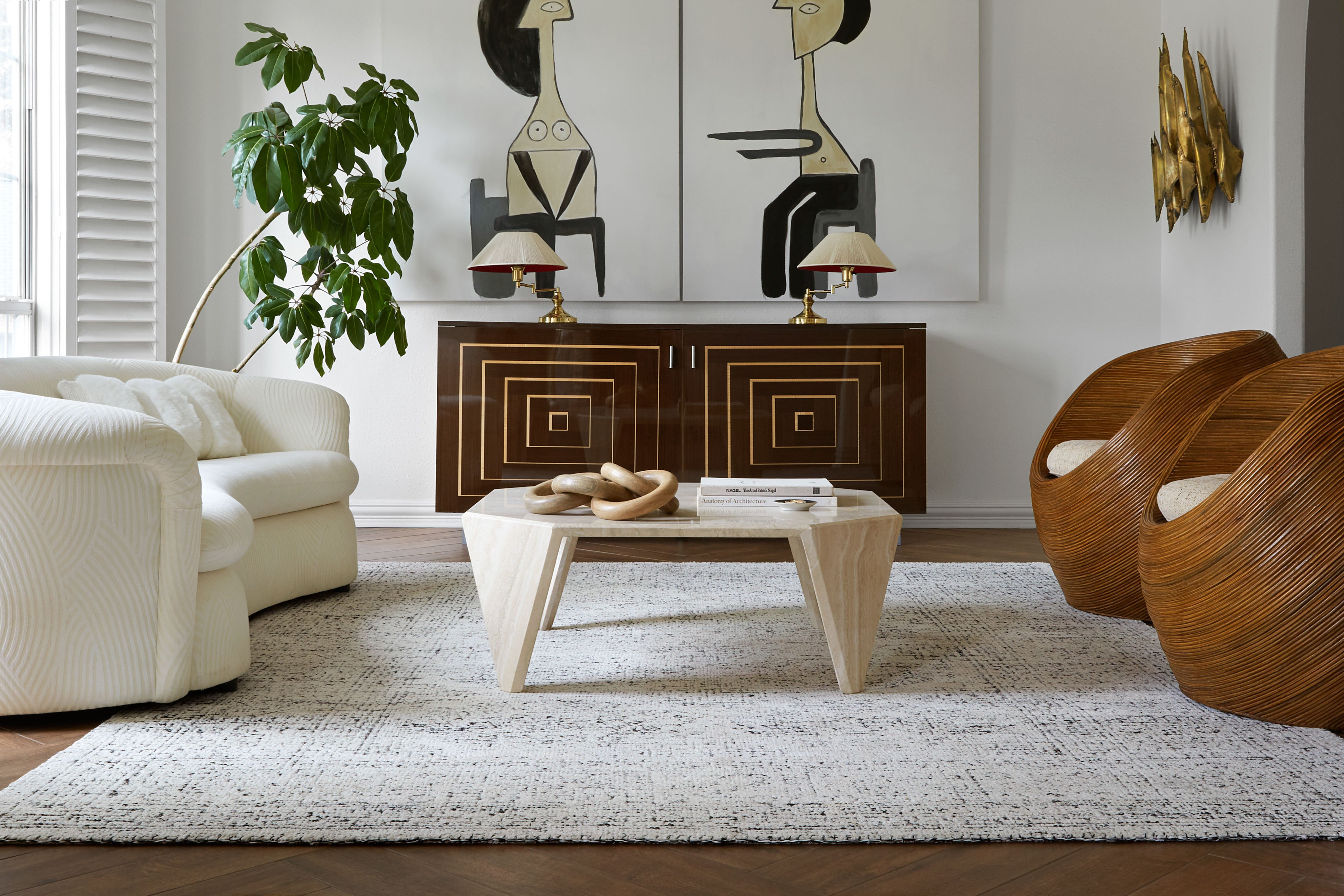 Loloi Vestige White / Black Rug RUGS - cotton Loloi