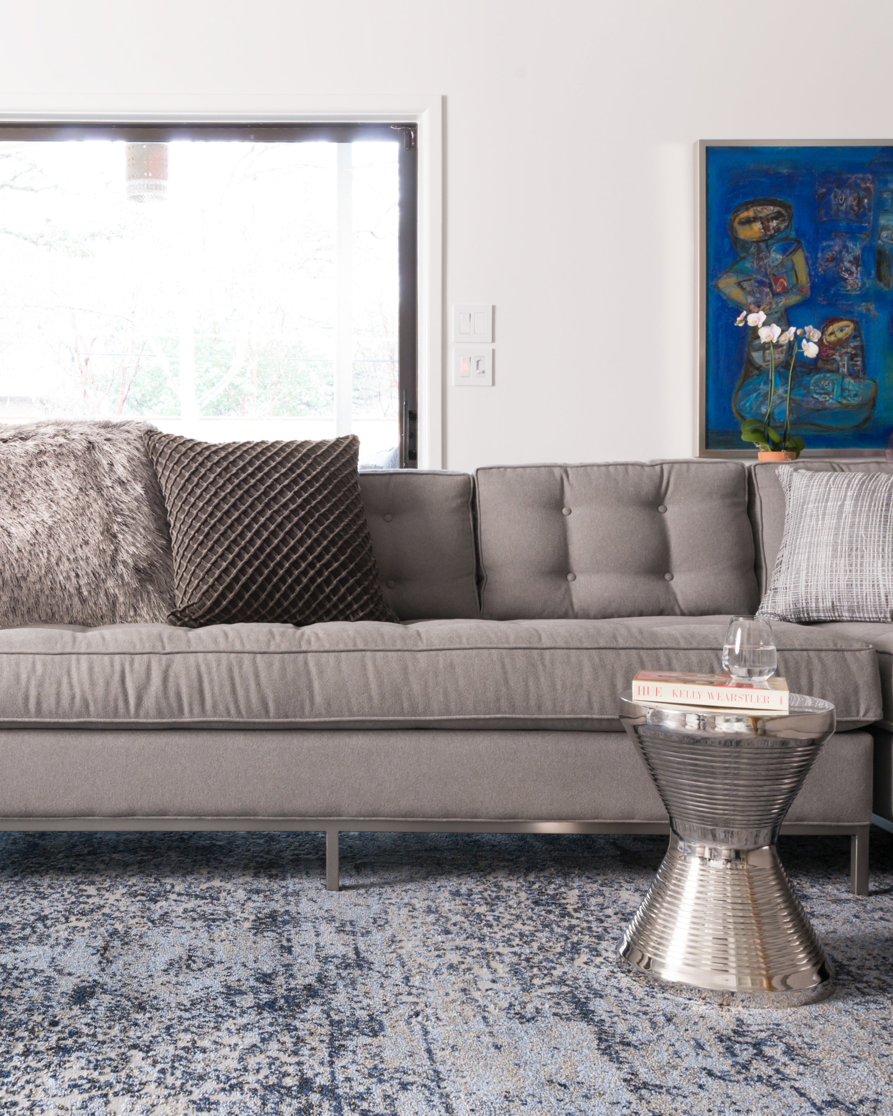 Loloi Viera Lt. Blue / Grey Rug RUGS - synthetic Loloi