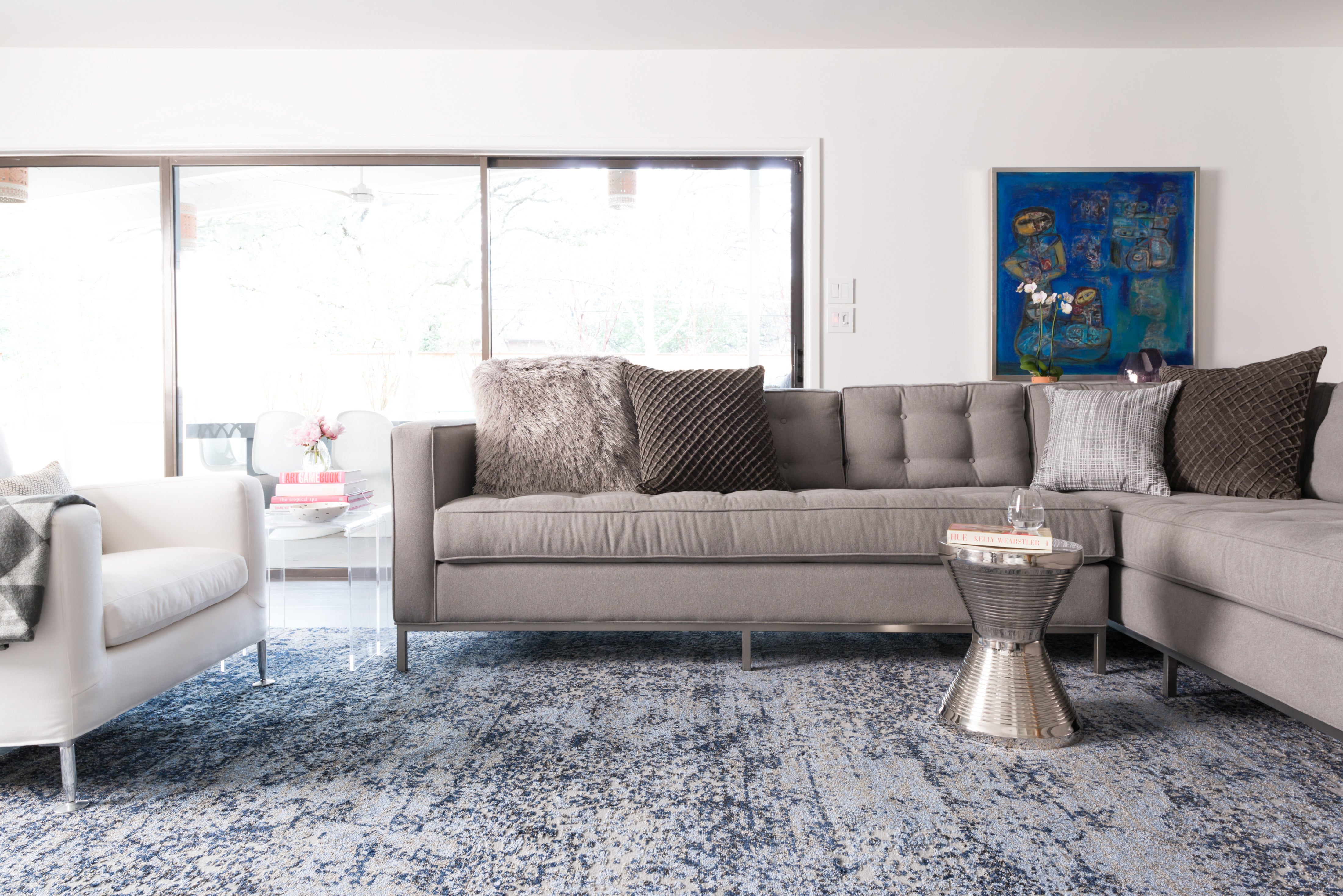 Loloi Viera Lt. Blue / Grey Rug RUGS - synthetic Loloi