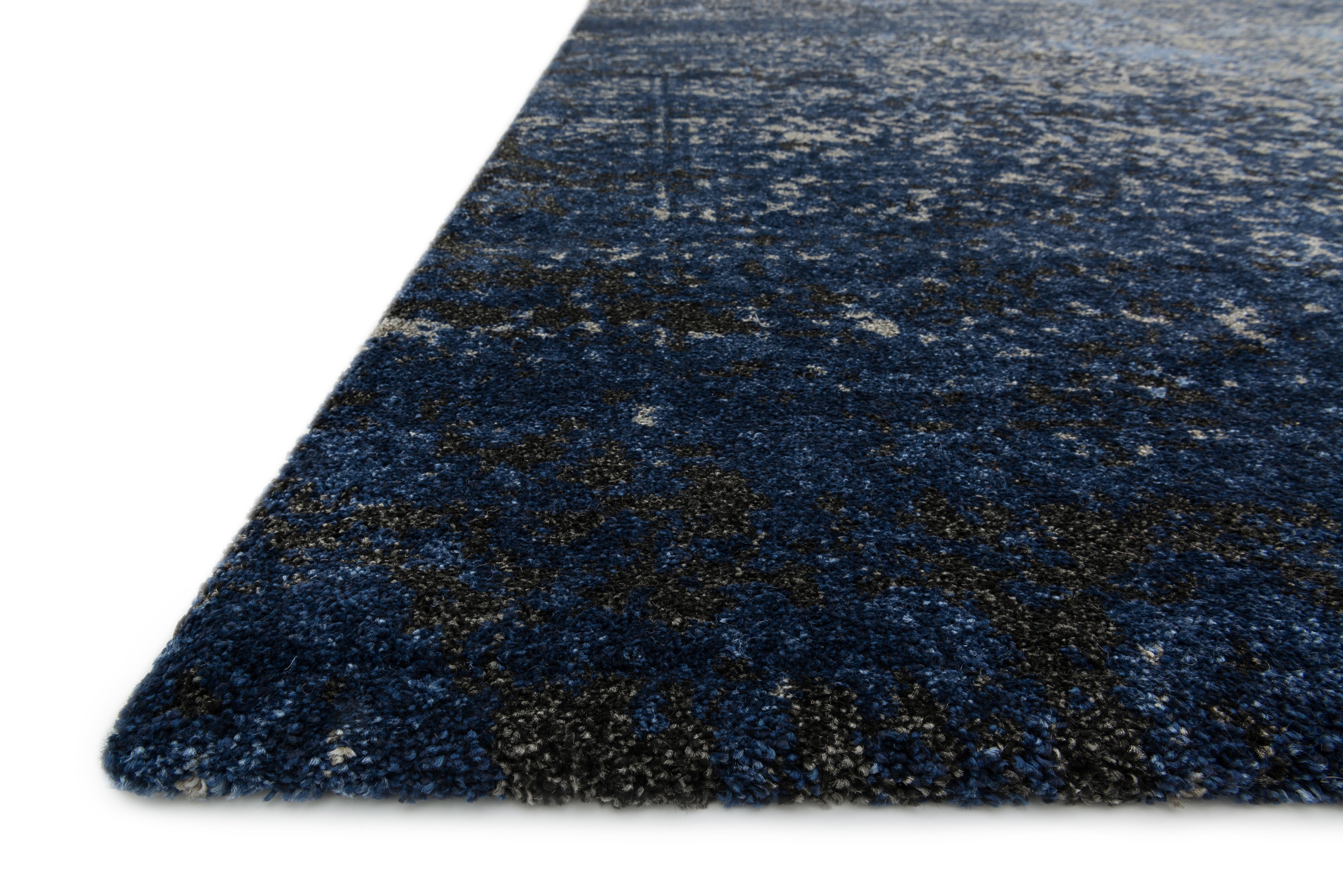 Loloi Viera Grey / Navy Rug RUGS - synthetic Loloi