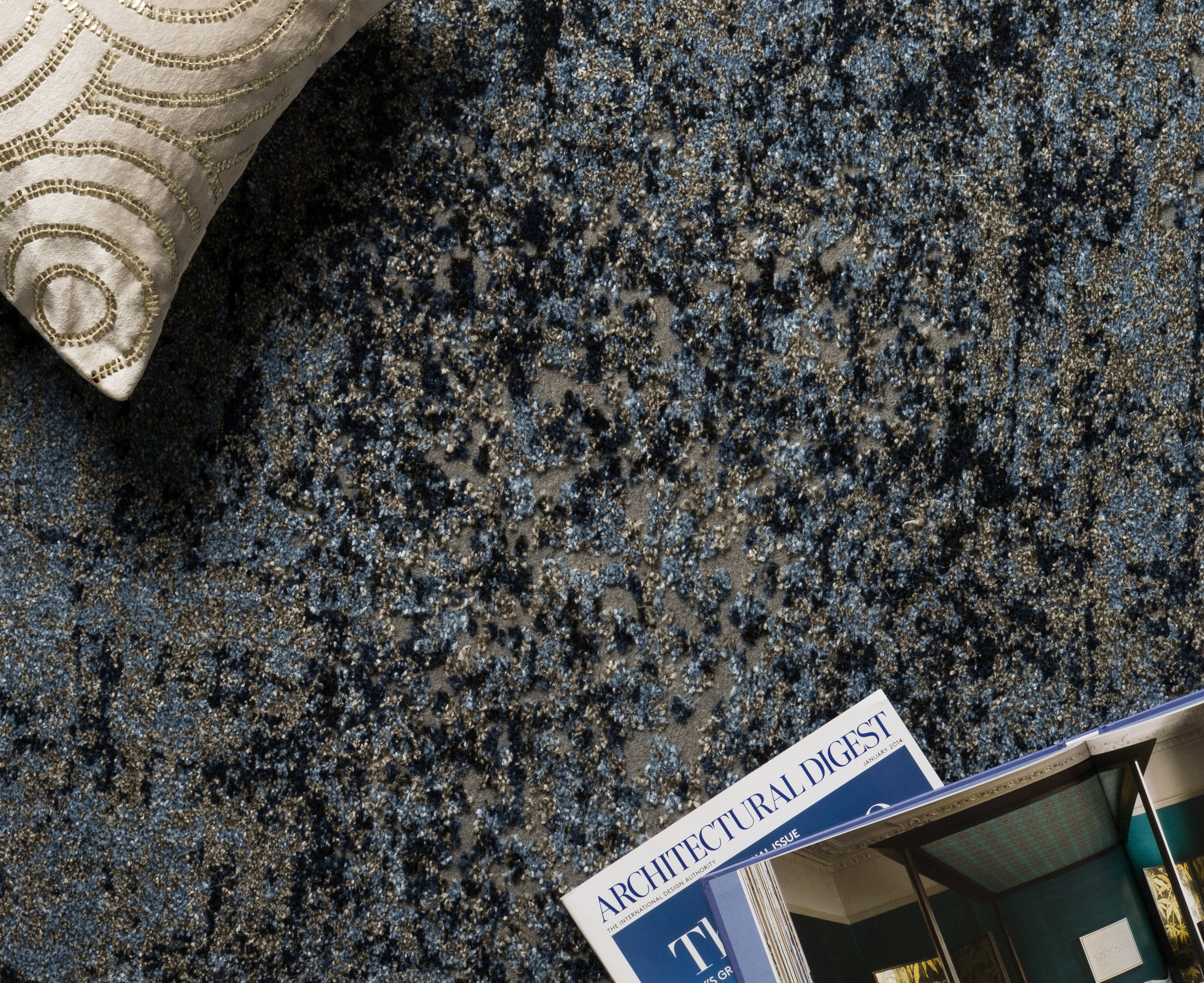 Loloi Viera Grey / Navy Rug RUGS - synthetic Loloi
