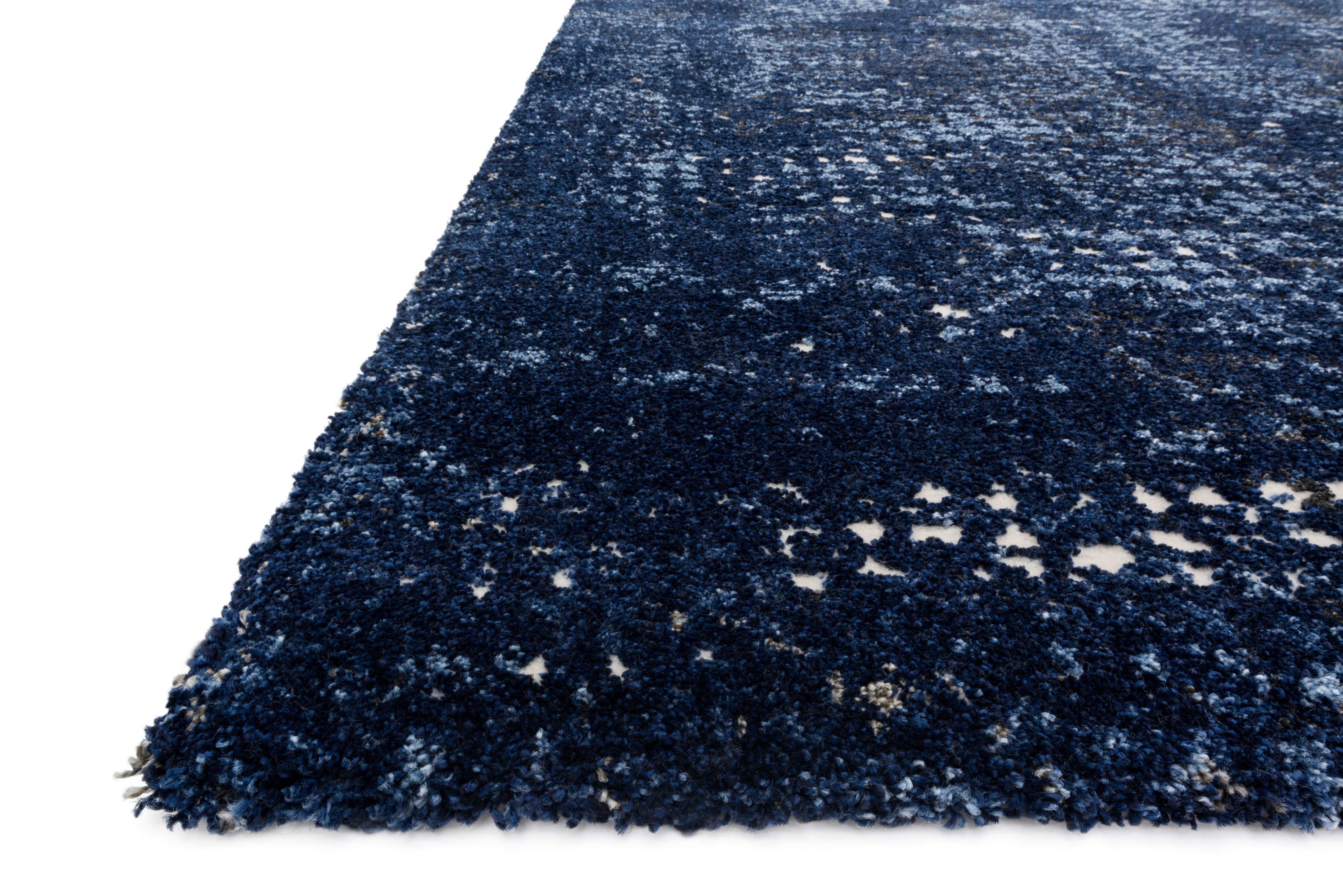 Loloi Viera Dark Blue / Light Blue Rug RUGS - synthetic Loloi