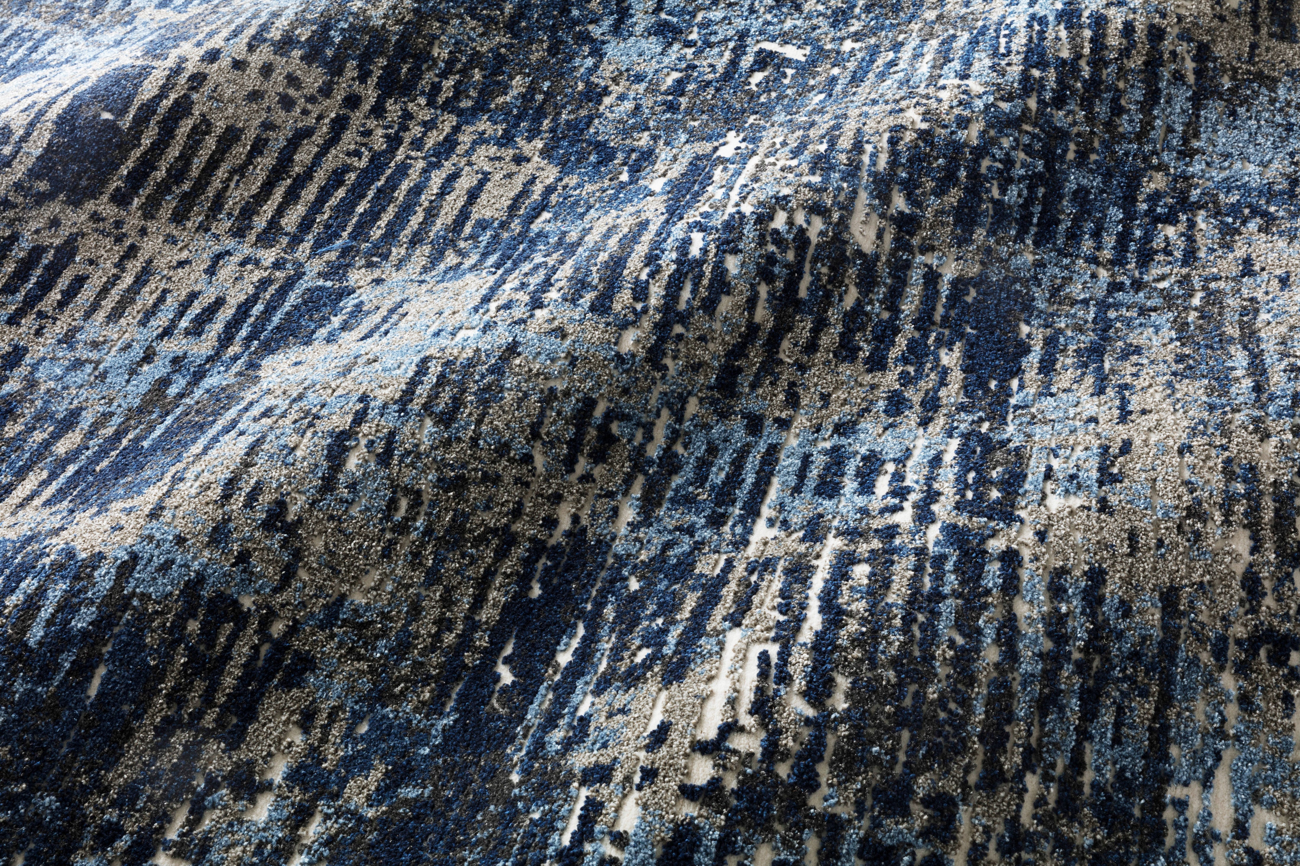 Loloi Viera Dark Blue / Grey Rug RUGS - synthetic Loloi