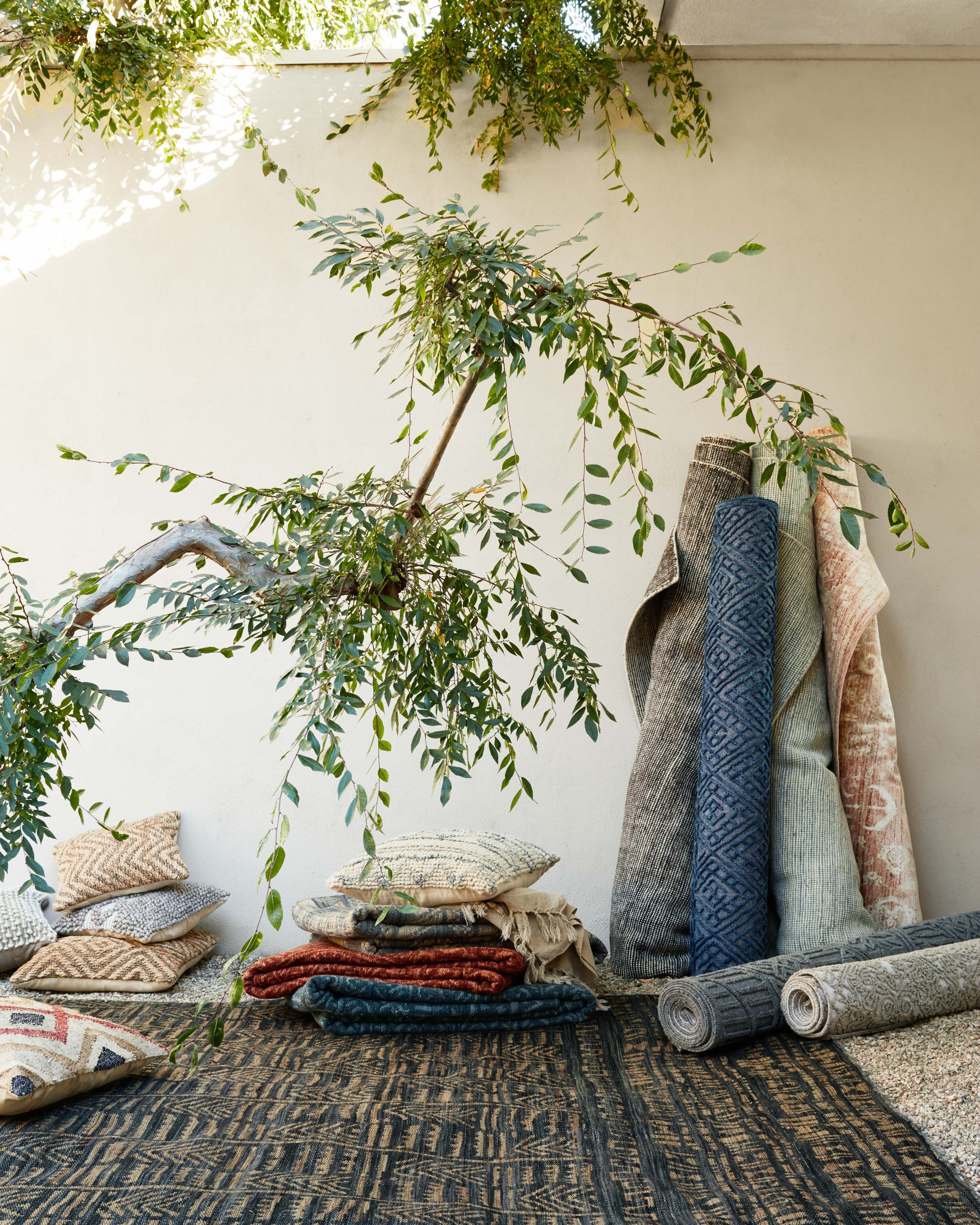 Loloi Villa Lt. Blue Rug RUGS - wool Loloi
