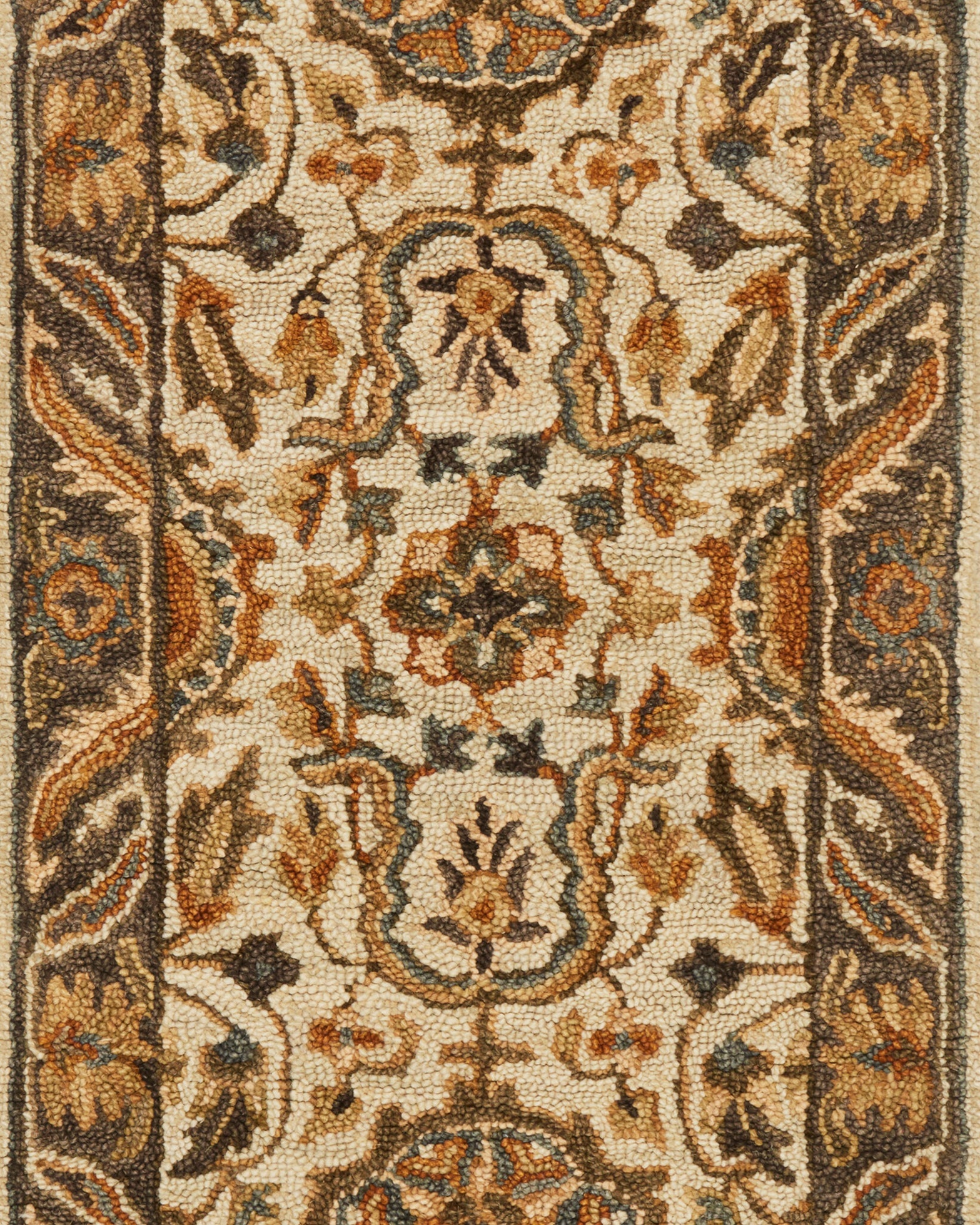 Loloi Victoria Ivory / Dk Taupe Rug RUGS - wool Loloi