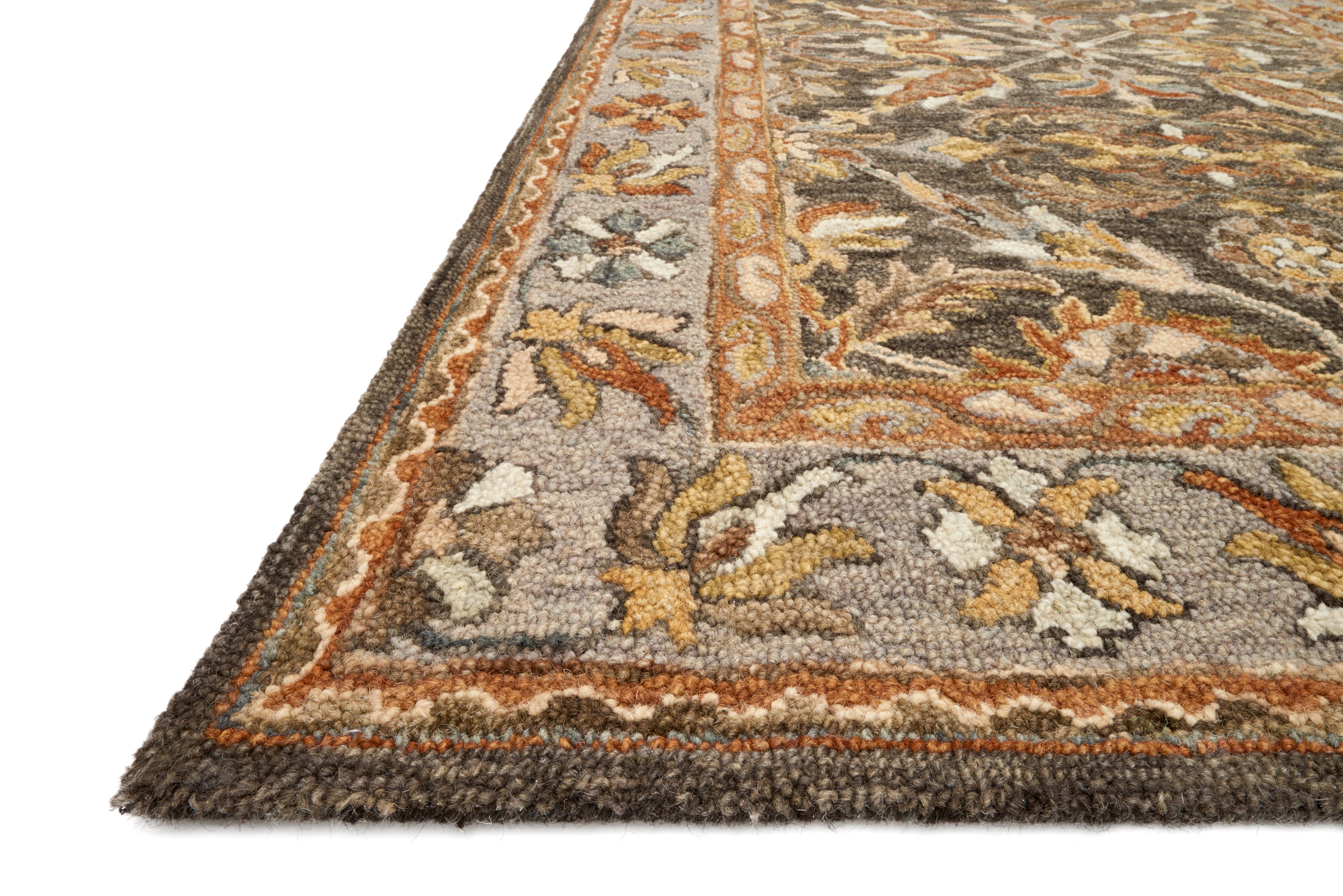 Loloi Victoria Dk Taupe / Grey Rug RUGS - wool Loloi
