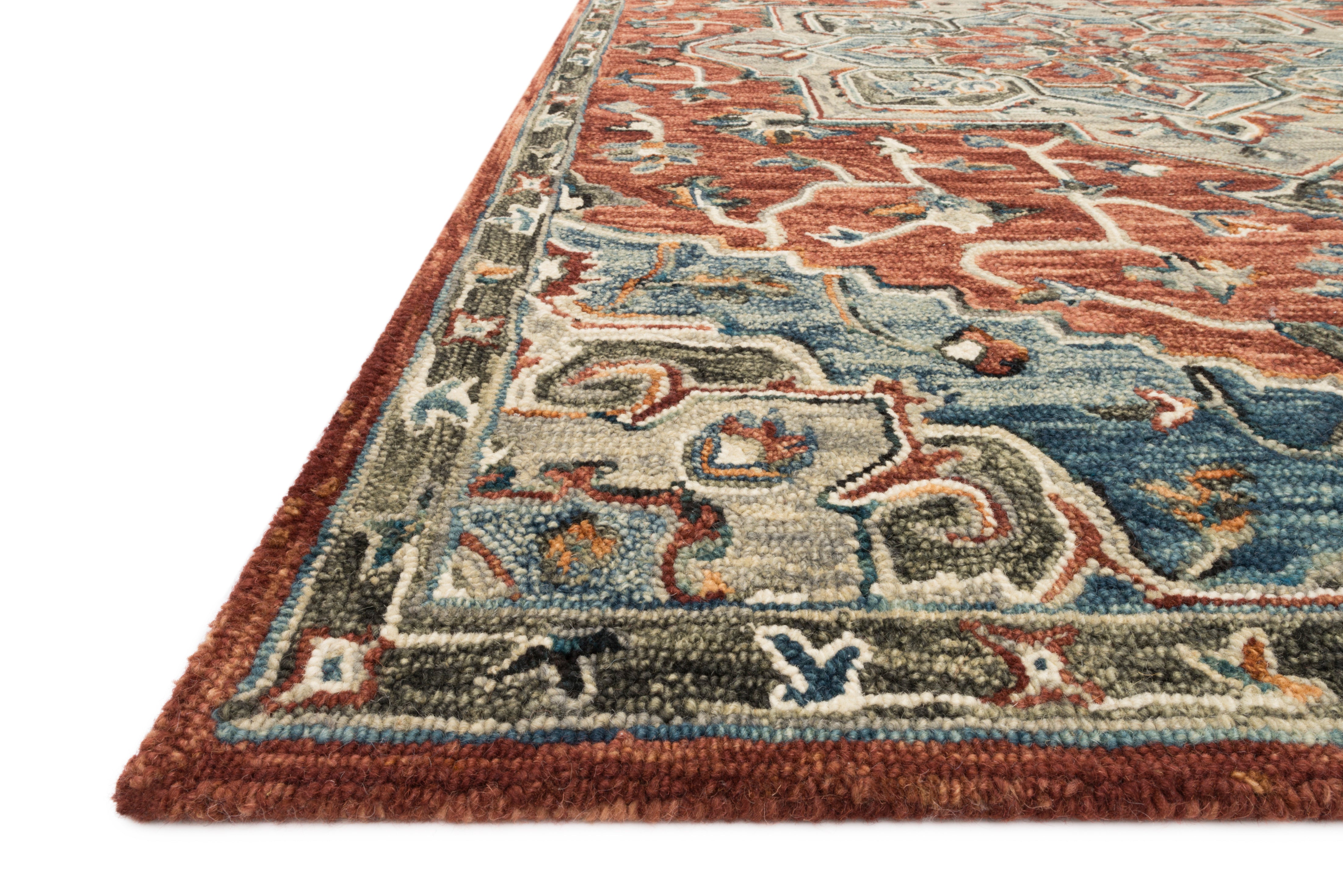 Loloi Victoria Red / Multi Rug RUGS - wool Loloi