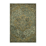 Loloi Victoria Dark Green / Tobacco Rug RUGS - wool Loloi 18" x 18"