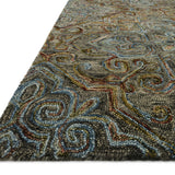 Loloi Victoria Charcoal / Multi Rug RUGS - wool Loloi