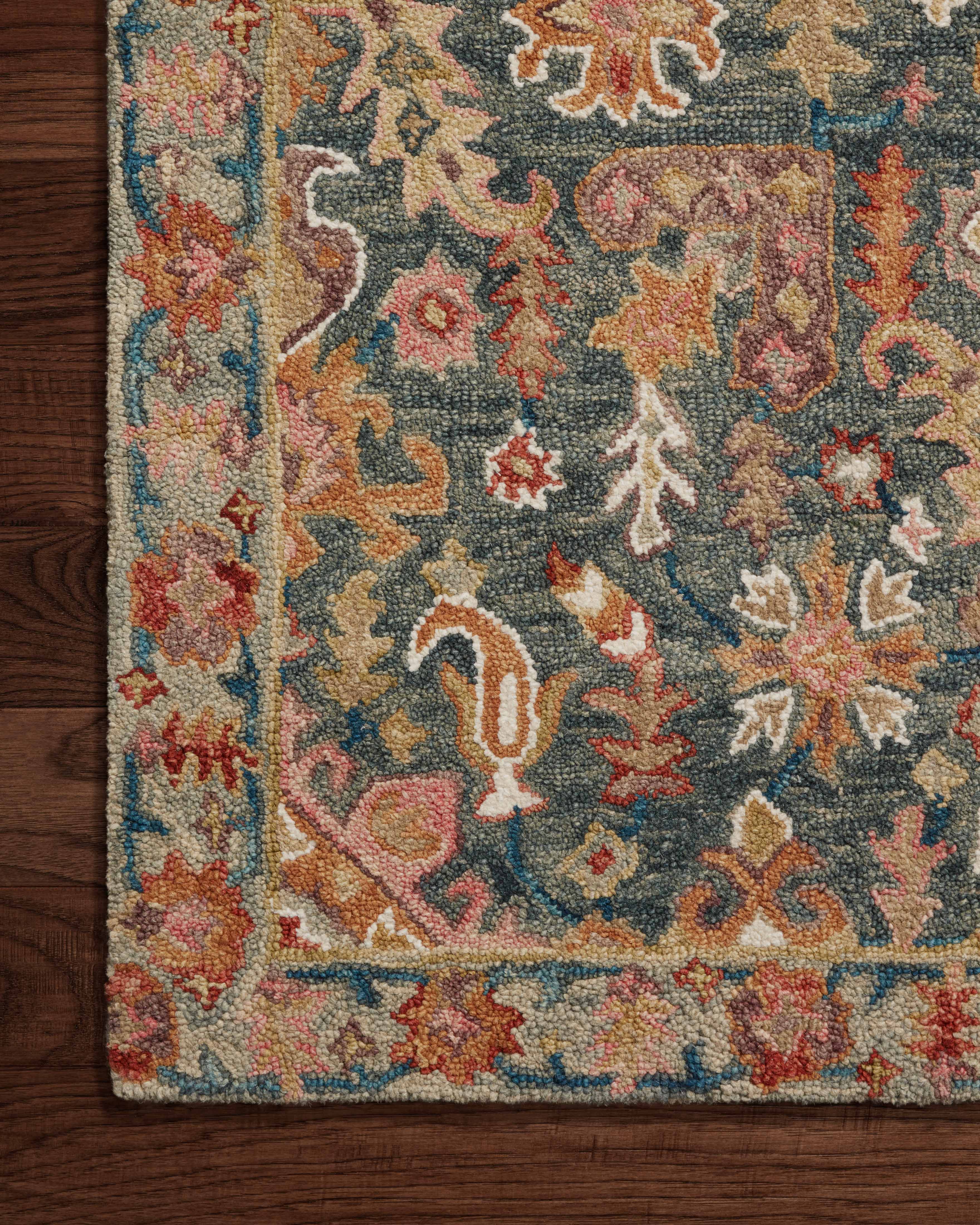 Loloi Victoria Navy / Multi Runner Rug RUGS - wool Loloi