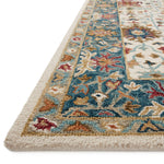 Loloi Victoria Ivory / Sky Rug RUGS - wool Loloi