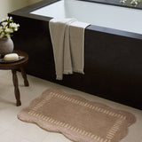 Chris Loves Julia x Loloi Valerie Blush / Ivory Bath Mat - Rug & Weave