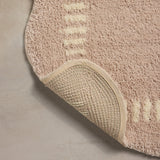 Chris Loves Julia x Loloi Valerie Blush / Ivory Bath Mat - Rug & Weave