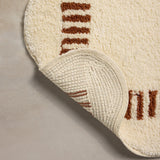 Chris Loves Julia x Loloi Valerie Ivory / Brick Bath Mat - Rug & Weave