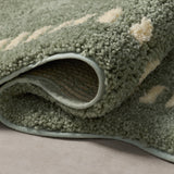 Chris Loves Julia x Loloi Valerie Lagoon / Ivory Bath Mat - Rug & Weave