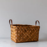 Burnt Wooden Basket - Rug & Weave