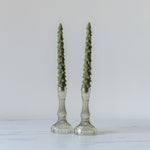 Tree Shaped Taper Candles - Evergreen - Rug & Weave