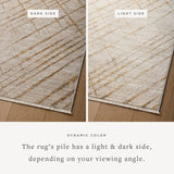 Loloi Wade Beige / Gold Runner Rug RUGS - synthetic Loloi