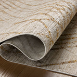 Loloi Wade Beige / Gold Square Rug RUGS - synthetic Loloi