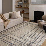 Loloi Wade Beige / Midnight Runner Rug RUGS - synthetic Loloi