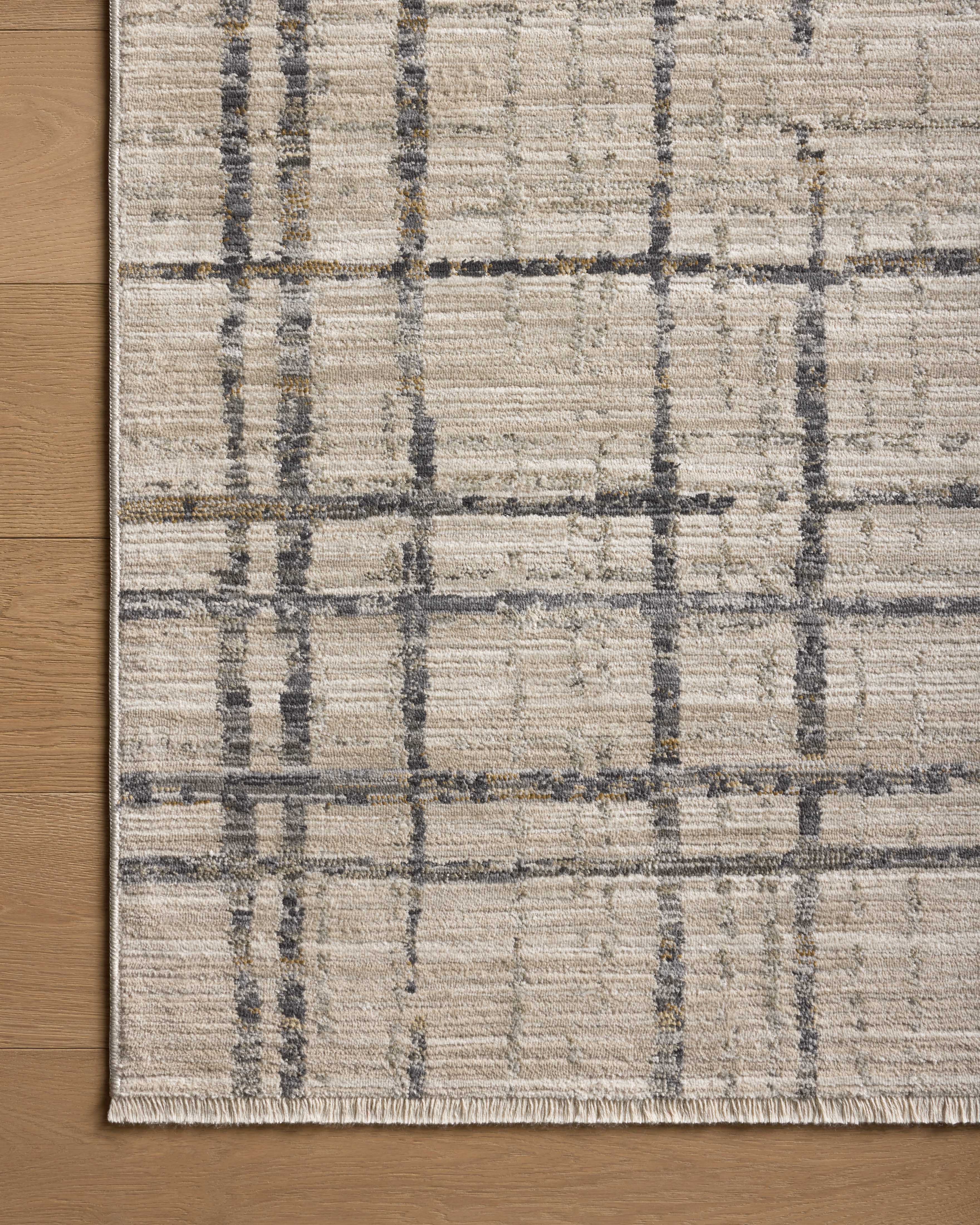 Loloi Wade Beige / Midnight Runner Rug RUGS - synthetic Loloi