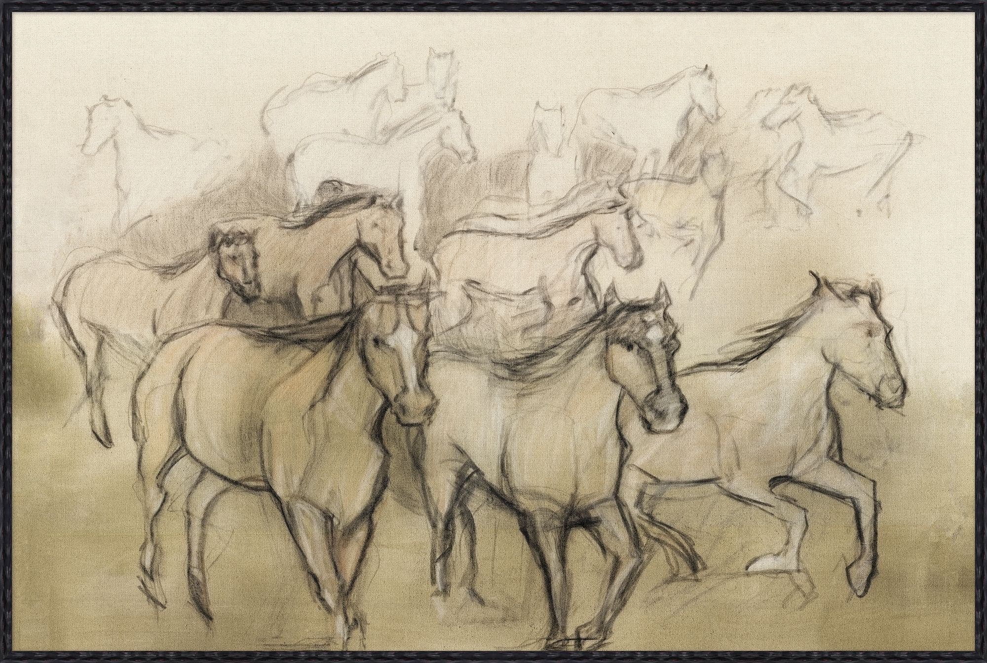 "Round Up" Framed Art Print ARTWORK - framed art Wendover Art Group