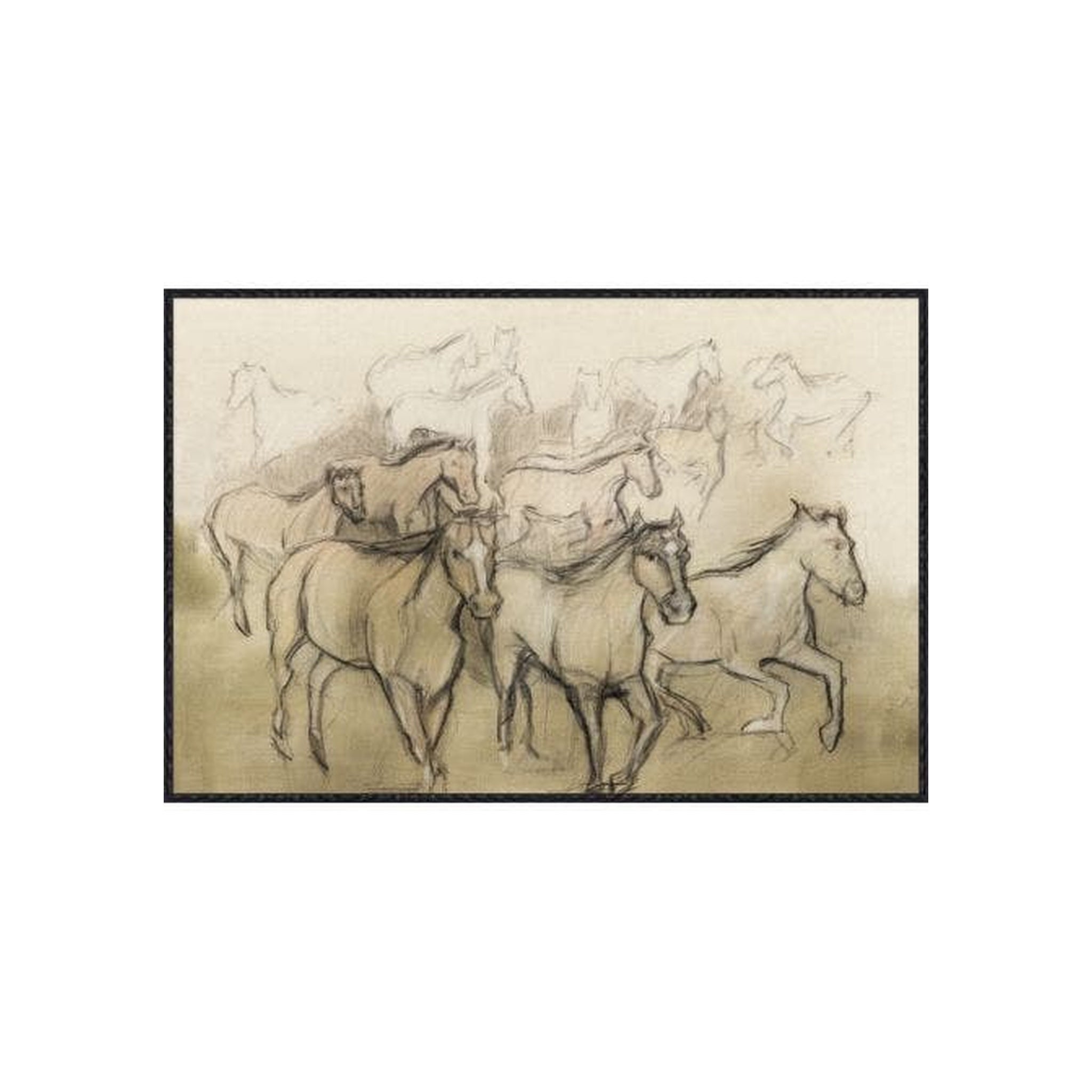 "Round Up" Framed Art Print ARTWORK - framed art Wendover Art Group