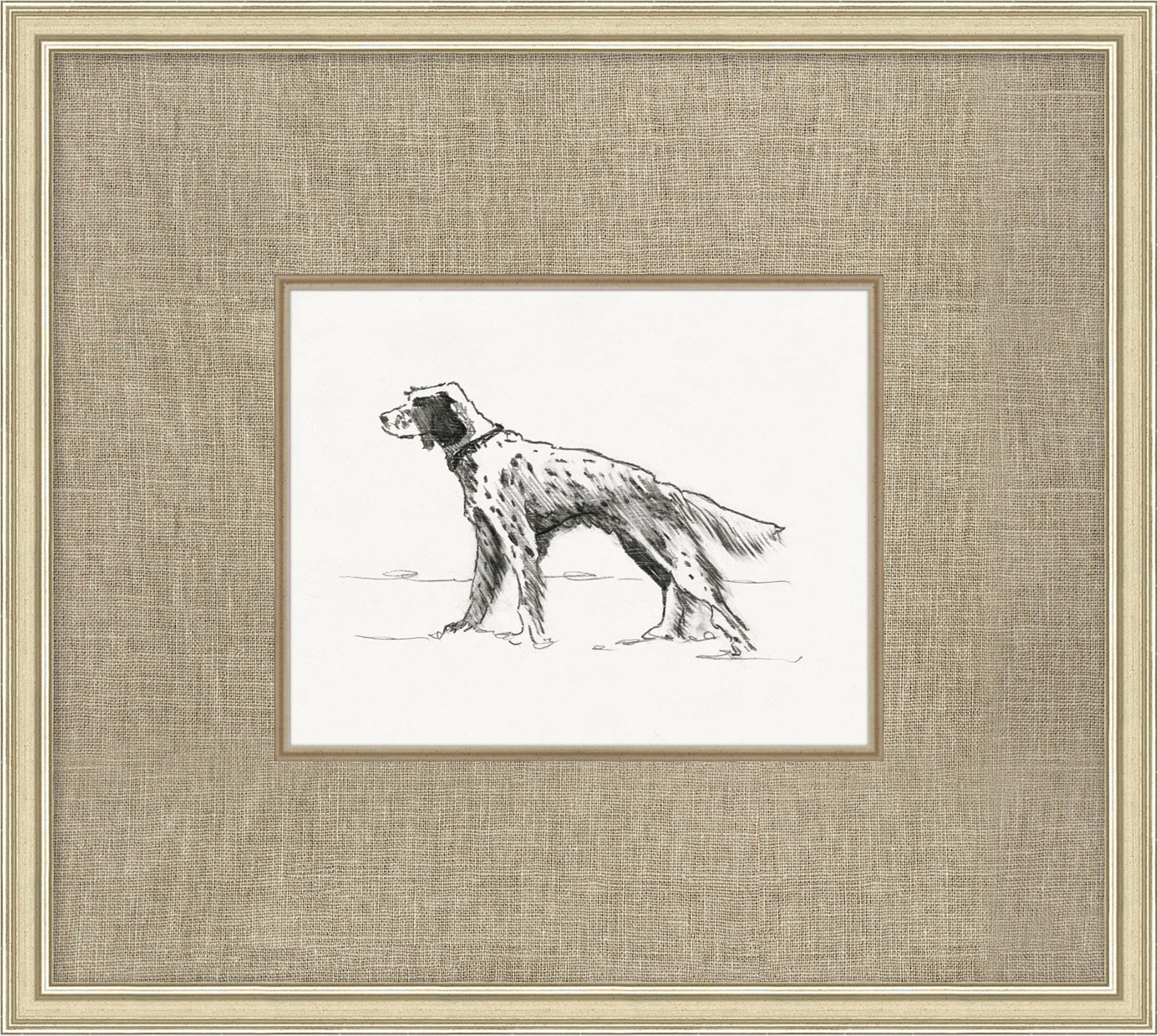 "Canine Sketch" Framed Art Print ARTWORK - framed art Wendover Art Group