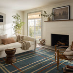 Magnolia Home by Joanna Gaines x Loloi Waylon Denim / Multi Rug RUGS - wool Loloi 18" x 18" sample