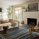 Magnolia Home by Joanna Gaines x Loloi Waylon Denim / Multi Rug RUGS - wool Loloi 18" x 18" sample