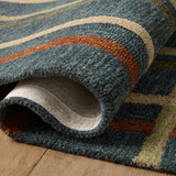Magnolia Home by Joanna Gaines x Loloi Waylon Denim / Multi Rug RUGS - wool Loloi 18" x 18" sample