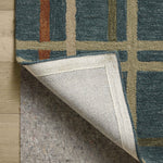 Magnolia Home by Joanna Gaines x Loloi Waylon Denim / Multi Rug RUGS - wool Loloi 18" x 18" sample