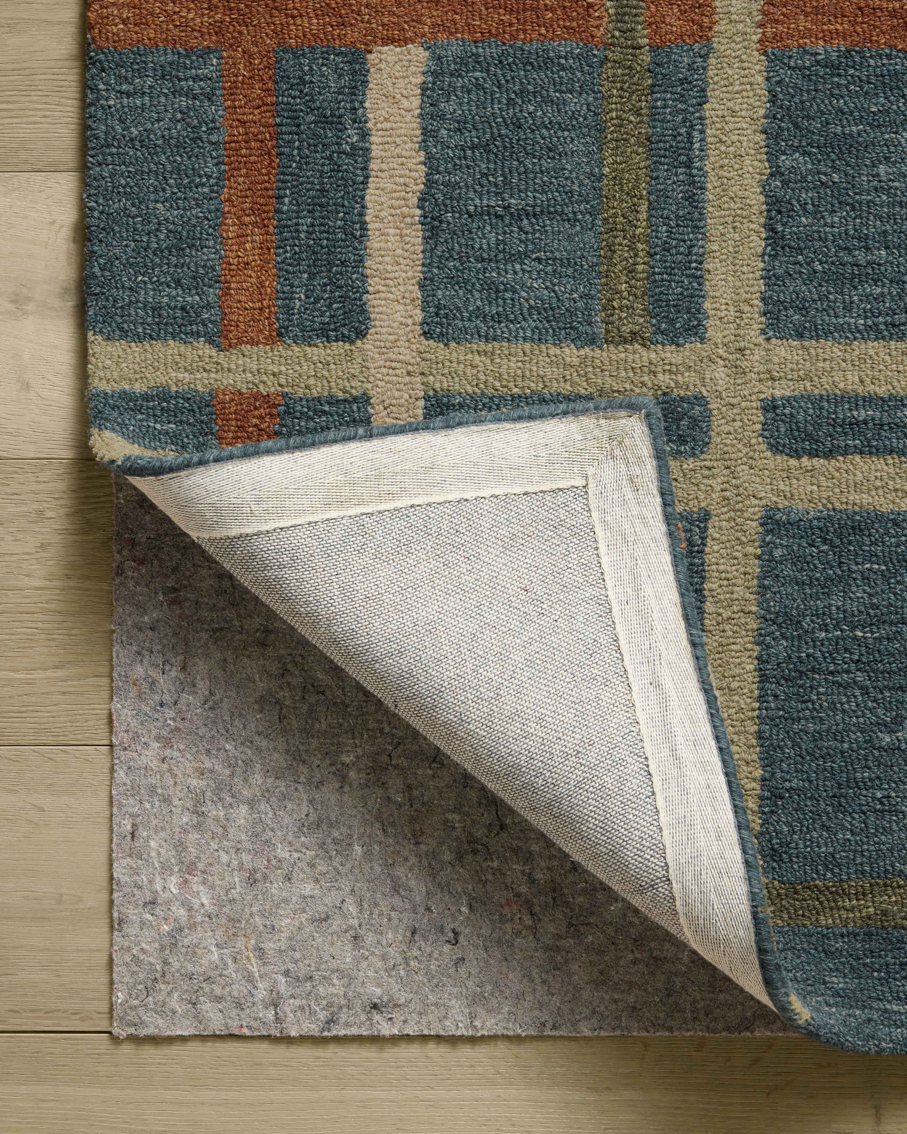 Magnolia Home by Joanna Gaines x Loloi Waylon Denim / Multi Rug RUGS - wool Loloi 18" x 18" sample