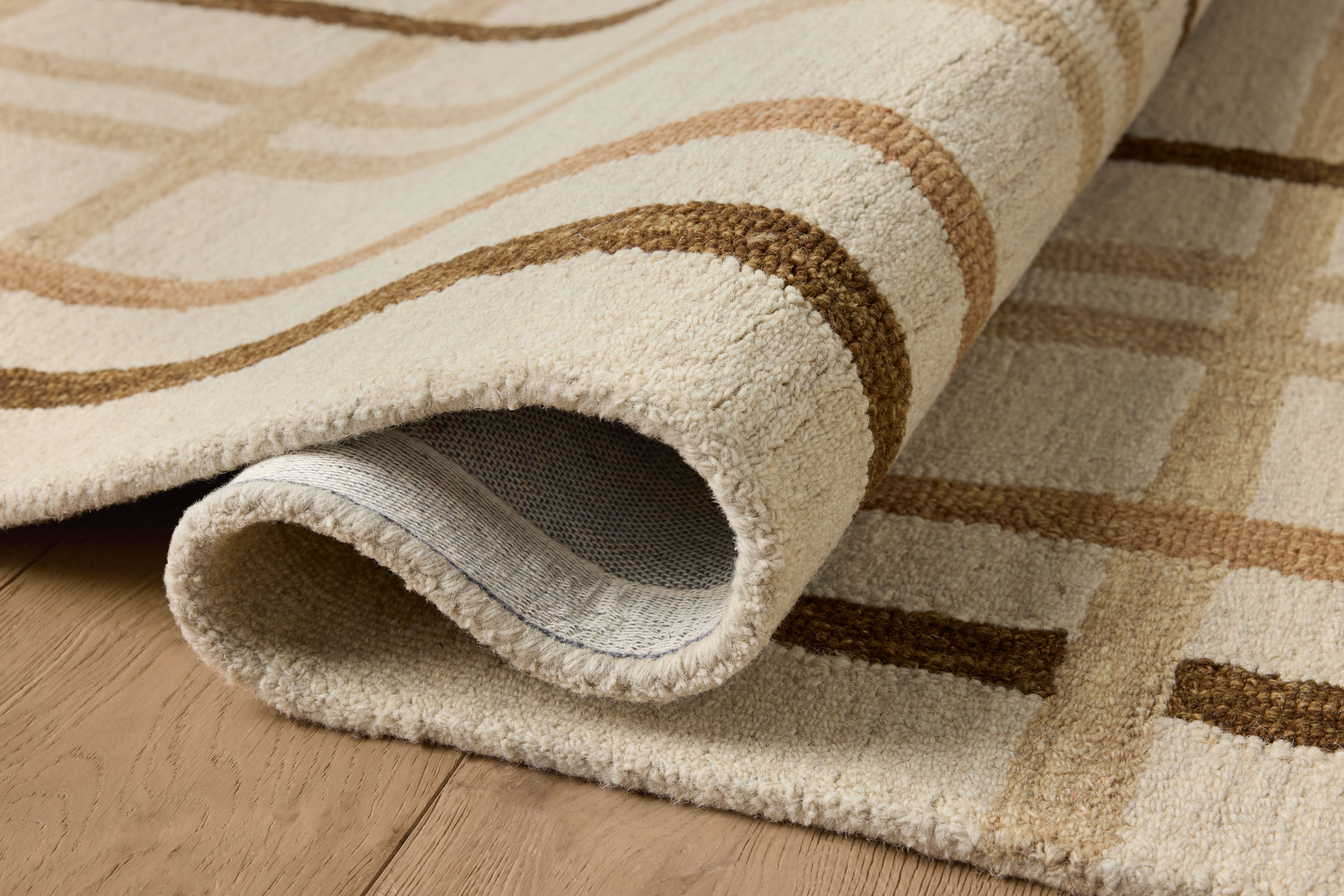 Magnolia Home by Joanna Gaines x Loloi Waylon Natural / Bark Rug RUGS - wool Loloi 18" x 18" sample