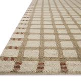 Magnolia Home by Joanna Gaines x Loloi Waylon Natural / Rust Rug RUGS - wool Loloi