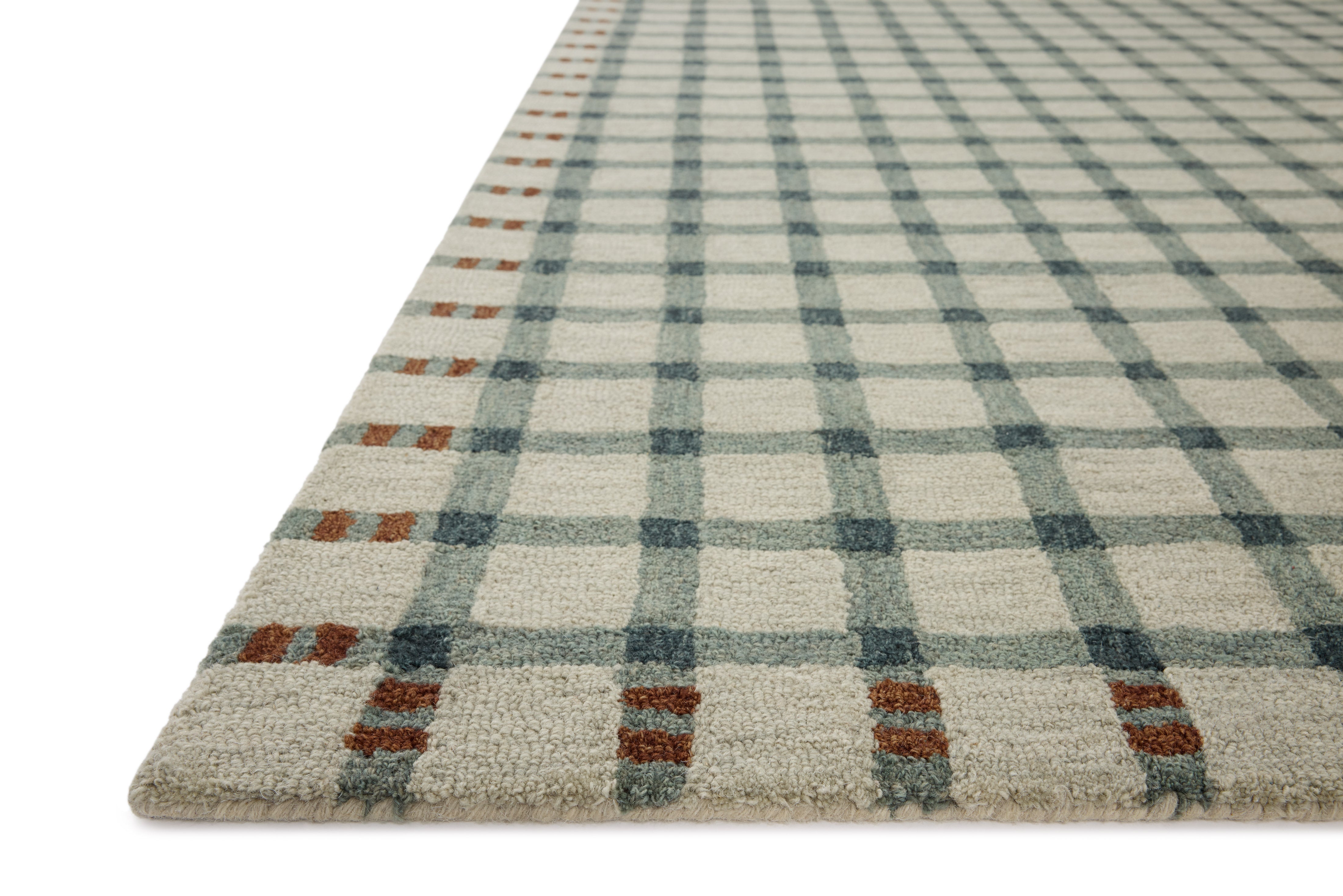Magnolia Home by Joanna Gaines x Loloi Waylon Spa / Brick Rug RUGS - wool Loloi