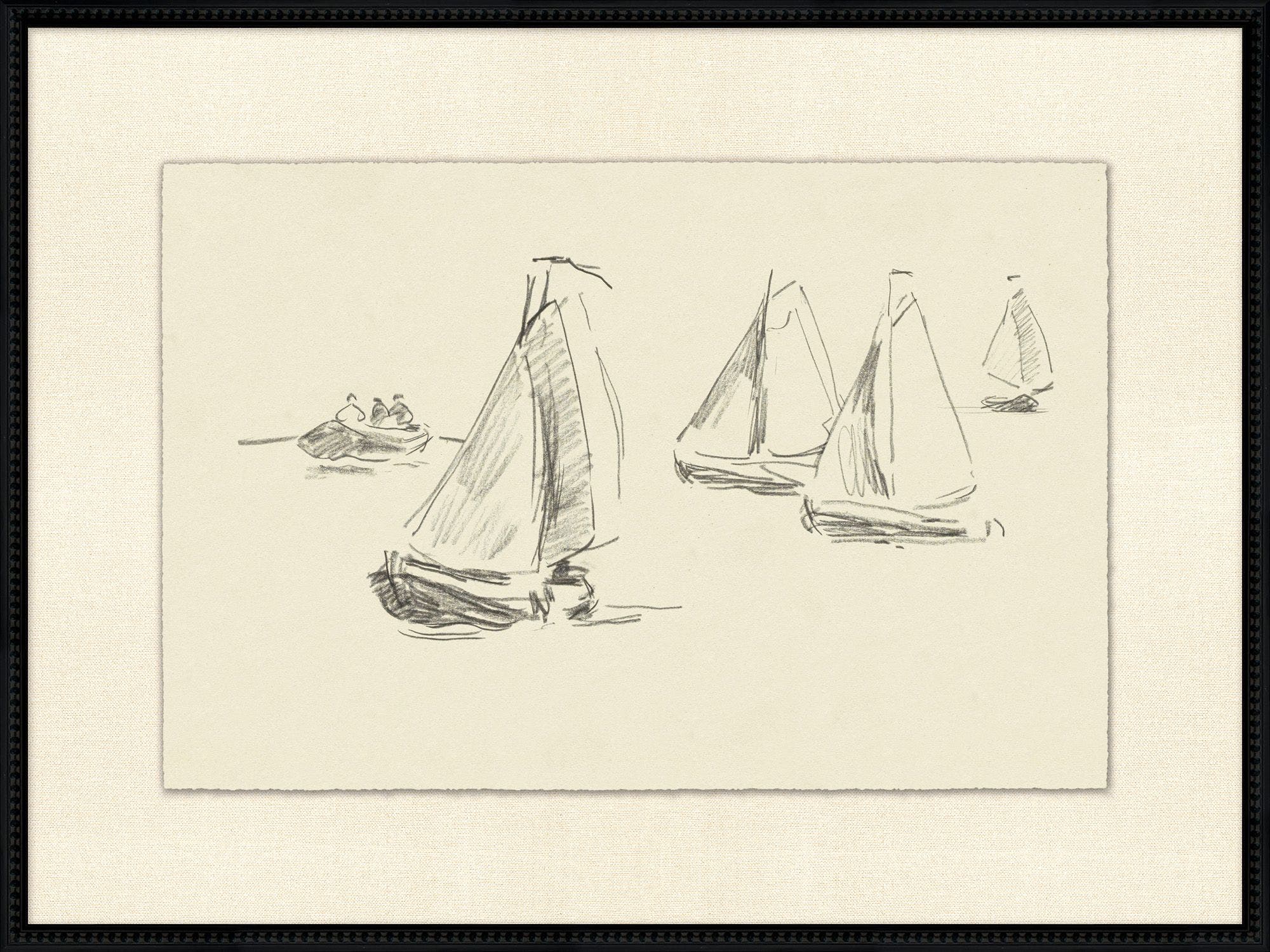 "Boats Near Marseille" Framed Art Print ARTWORK - framed art Wendover Art Group