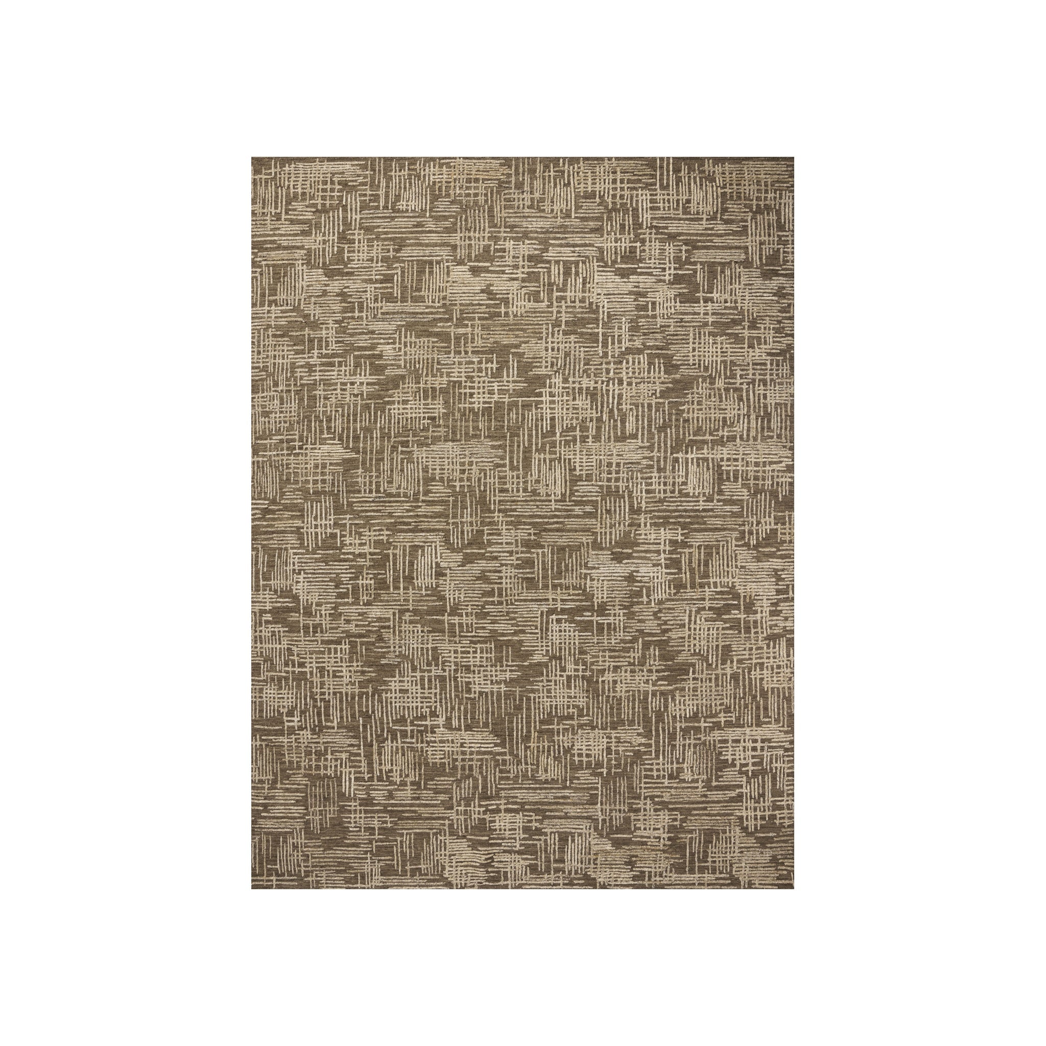 Loloi Woodriff Tobacco / Natural Rug, 18" x 18"