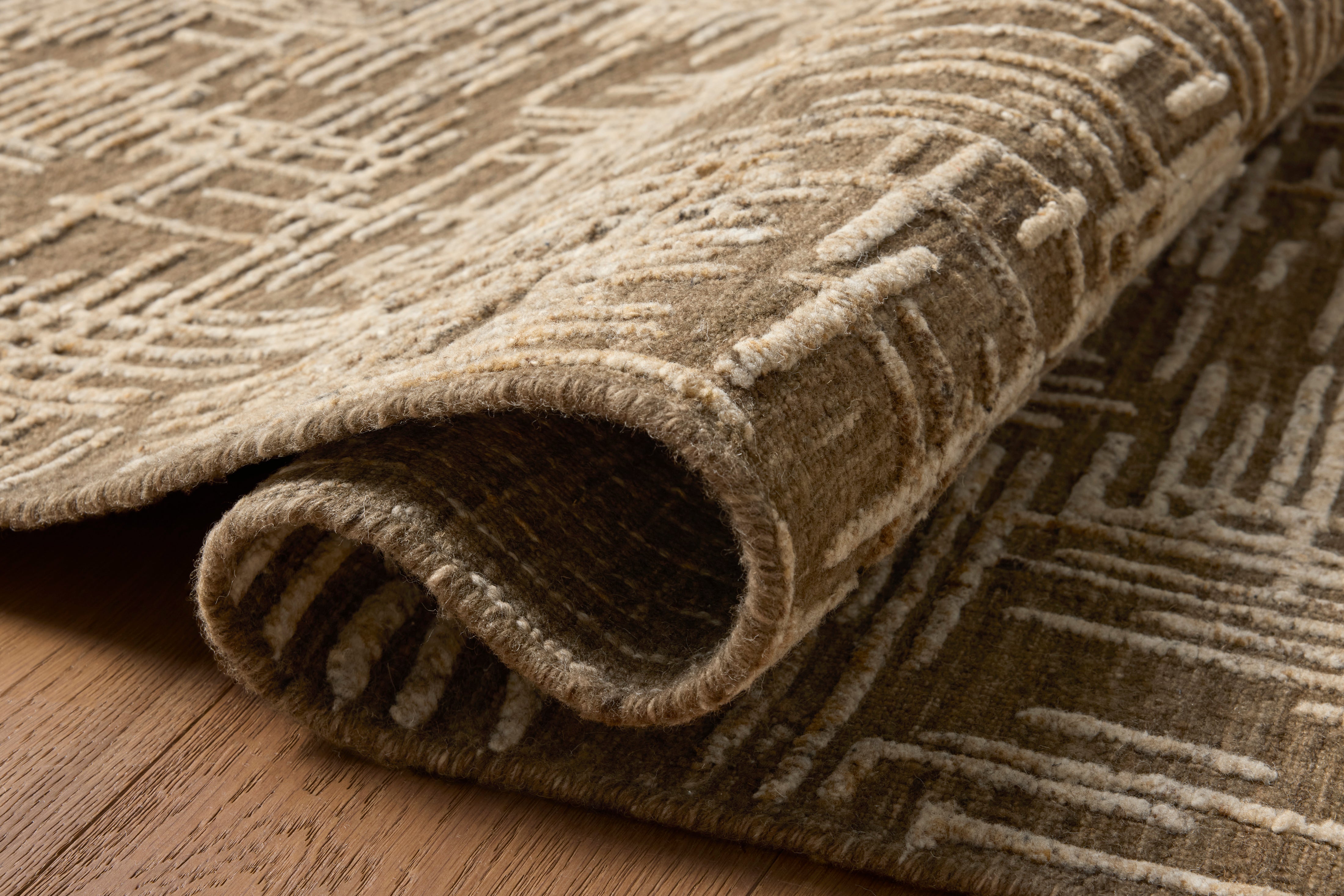Loloi Woodriff Tobacco / Natural Rug RUGS - wool Loloi 18" x 18"