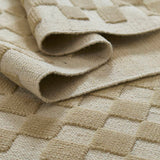 Willa Beige Checkerboard Rug