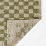 Willa Green Checkerboard Rug